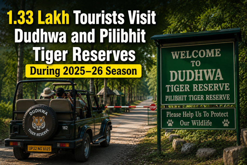 1.33 Lakh Tourists Visit Dudhwa and Pilibhit Tiger Reserves During 2025–26 Season