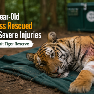 Five-Year-Old Tigress Rescued with Severe Injuries in Pilibhit Tiger Reserve