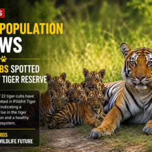 Tiger Population Grows as 22 Cubs Spotted in Pilibhit Tiger Reserve