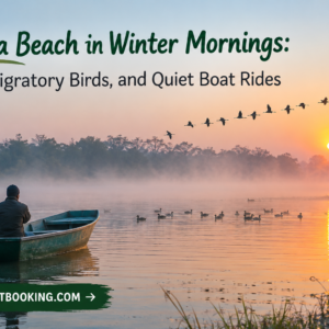 Chuka Beach in Winter Mornings Mist, Migratory Birds, and Quiet Boat Rides